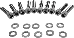 Socket-head Bolt Set Black Chrome, 2, nordicamoto.ro