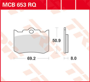 Rq Series Organic Sports Brake Pads