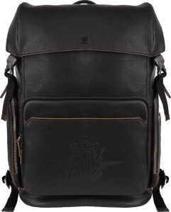 PIQUADRO LEATHER BACKPACK