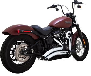 Big Radius Exhaust System Chrome, Mild Steel