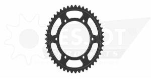 Pinion standard spate 525 negru, 1, nordicamoto.ro