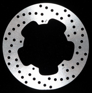 Brake Rotor Fixed D-series Round Scooter Silver, Stainless Steel, Zinc, 1, nordicamoto.ro