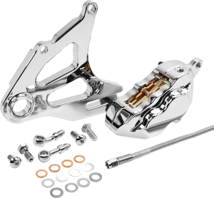 Rear Piston Caliper & Mounting Bracket Black, 2, nordicamoto.ro