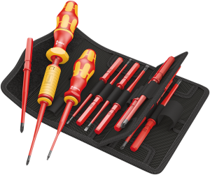 Insulated Screwdriver Set With Torque Orange, Red