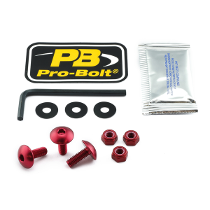 License Plate Screws Red