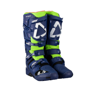 Cizme Leatt 4.5 Enduro Blue Navy/Fluo Green