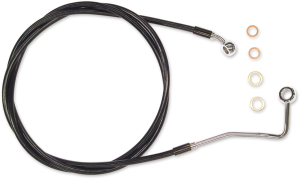 Xr Stainless Upper Brake Line Black, Chrome Oversize [+152 mm (6'')], 1, nordicamoto.ro