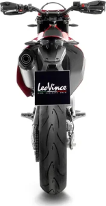 Tobă de eșapament LeoVince LV One Evo Slip-On – Oțel inoxidabil, Titanium Look, 2, nordicamoto.ro