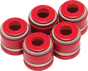 MOOSE RACING Valve Stem Seals Red 