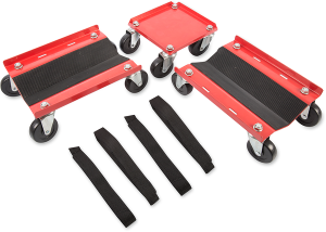 Sled Dolly Kit Red, Powder-coated 