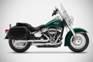 Overlapped Slip-ons Muffler For Hd-heritage Classic Raw, 4, nordicamoto.ro