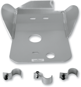 MOOSE RACING Placă de protecție din aluminiu, argintie 