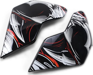 Placi laterale casca Icon Airflite™ Black/Red/White