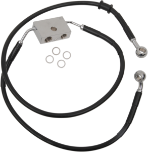 Extended Length Brake Line Black Oversize [+254 mm (10'')], 1, nordicamoto.ro