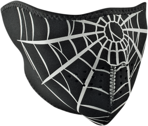 Half Mask Spider Web Black, 1, nordicamoto.ro