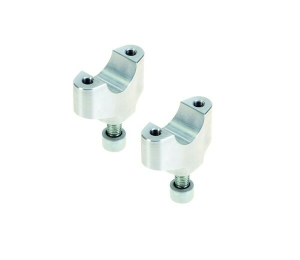 Sm-mc Lower Handlebar Clamps Silver, Anodized