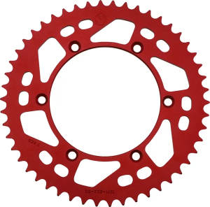 MOOSE RACING Rear Aluminum Sprocket Red 