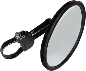 Mirror Round 127mm Black Black