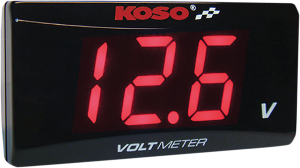 Super Slim Volt Meter Black, 1, nordicamoto.ro
