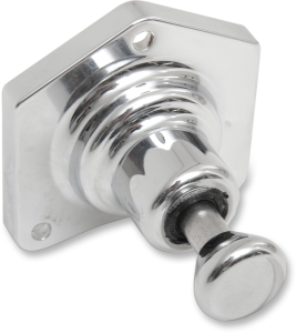Solenoid End Cover With Starter Button Chrome