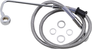 Stainless Steel Brake Line Kit Silver, Clear-coated, 1, nordicamoto.ro