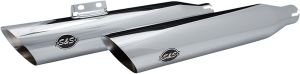Slash-cut Slip-on Mufflers Chrome, 1, nordicamoto.ro