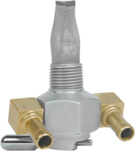 Power-flo Fuel Valve Silver, 1, nordicamoto.ro