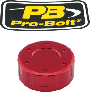 Clutch Aluminium Reservoir Cap Red, 1, nordicamoto.ro