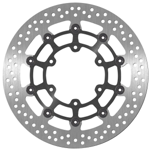 Brake Rotor Round Black, Silver