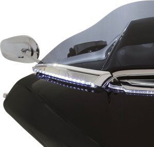Horizon Led Lighted Windshield Trim Chrome, 4, nordicamoto.ro