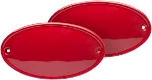 Side Number Plate Red, 2, nordicamoto.ro