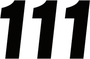 Number Stickers Black