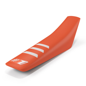 Husă Universală pentru Șa ONEGRIPPER LIGHT RIB Portocaliu/Alb – Enduro & Motocross, nordicamoto.ro