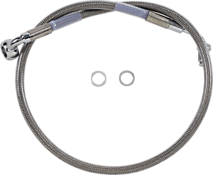 Extended Length Stainless Steel Brake Line Clear-coated Oversize [+102 mm (4'')], 1, nordicamoto.ro