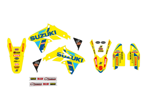 Blackbird Racing Replica Team Suzuki Ksrt 2022 Graphics Kit Yellow, Blue, 2, nordicamoto.ro