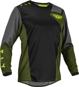 Tricou MX Fly Kinetic Jet Negru/Olive/Fluo Galben