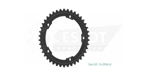 Pinion standard spate 525, negru 