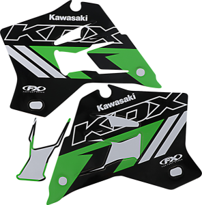 Evo Graphics Kit Black, Green, 2, nordicamoto.ro