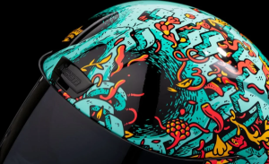 Casca Icon Airform Munchies Mips Green/Orange/Blue, 7, nordicamoto.ro