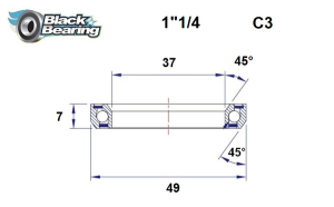 Headset Bearing, 1, nordicamoto.ro
