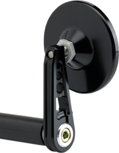 Bar End Mirror Anodized Black, 3, nordicamoto.ro