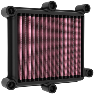 High-flow Air Filter Black, Red, 2, nordicamoto.ro