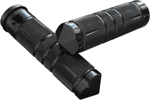 Knurled Diamond Custom Grips Black