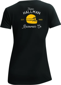 Tricou Dama Thor Hallman Garage V-neck Black S, 3, nordicamoto.ro