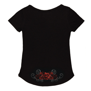 Women's Red Catrina T-shirt Black