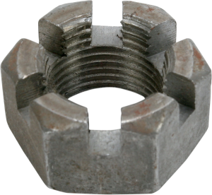 Axle Hub Nut Silver