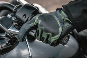 Manusi Textil/Piele Icon Hooligan™ Black/Green 3XL, 3, nordicamoto.ro
