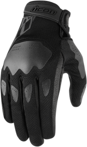 Manusi Textil/Piele Dama Icon Hooligan™ Black L +, 1, nordicamoto.ro