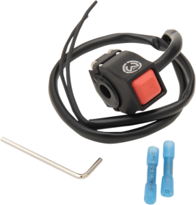 Billet Kill Switch Black, Red, 1, nordicamoto.ro