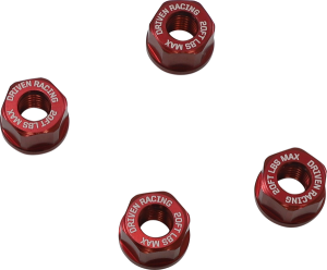 Sprocket Nuts Red, 1, nordicamoto.ro